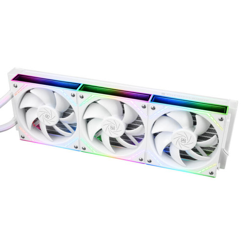Водяное охлаждение для процессора/ Water Cooling System Thermalright Frozen Warframe SE 360 ARGB V2 (360mm, LED temp., White, ARGB/ Fans: 3x120mm, 68.9CFM, 28.2dBA, 2000RPM/ Pump height 59mm, Rad thickness 27mm/ S: 1851, 1700, 1200, 115X, AM5, AM4)