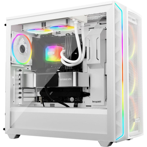 Водяное охлаждение для процессора/ Water Cooling System be quiet! LIGHT LOOP 240mm white (250W, 240mm, White, ARGB/ Fans: 2x120mm, 61.8CFM, 34.9dBA, 2100RPM/ Pump 2900RPM, Rad thickness 27mm/ S: 1851, 1700, 1200, 115X, AM5, AM4)