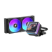 Система жидкостного охлаждения/ Water Cooling System Ocypus Sigma L24 EX BK ARGB (290W, 240mm, LED, Black, ARGB/ Fans: 2x120mm, 36dBA, 88CFM, 2400RPM/ Pump height 99mm, 27dBA, 3100RPM, Rad thickness 27mm/ S: 1851, 1700, 1200, 115X, AM5, AM4)