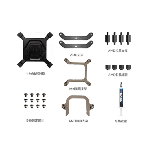 Система охлаждения/ Water Cooling System PCCooler GT360 ARGB Display BK (310W, 360mm, LED temp., Black, ARGB/ Fans: 3x120mm, 99CFM, 41.5dBA, 3000RPM/ Pump height 85mm, 15dBA, 2600RPM, Rad thickness 27mm/ S: 1851, 1700, 1200, 115X, AM5, AM4)