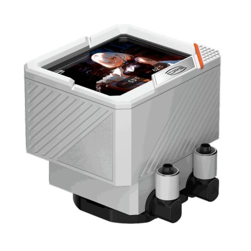 Система охлаждения/ Water Cooling System PCCooler GT360 ARGB Display WH  (310W, 360mm, LED temp., White, ARGB/ Fans: 3x120mm, 99CFM, 41.5dBA, 3000RPM/ Pump 15dBA, 2600RPM, Rad thickness 27mm/ S: 1851, 1700, 1200, 115X, AM5, AM4)