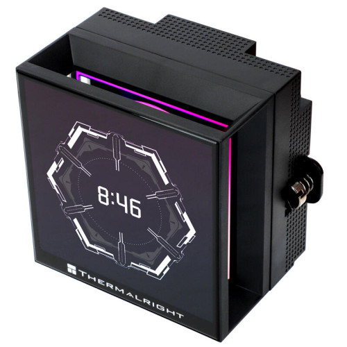 Водяное охлаждение для процессора/ Water Cooling System Thermalright Hyper Vision 360 (360mm, LED, Black, ARGB/ Fans: 3x120mm, 69CFM, 27dBA, 2150RPM/ Pump height 68mm, 6400RPM, Rad thickness 27mm/ S: 1700, 1200, 1851, 115X, 2011, 2066, AM5, AM4)