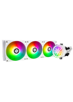 Система жидкостного охлаждения/ Water Cooling System Thermalright Aqua Elite 360 V6 (360mm, White, ARGB/ Fans: 3x120mm, 70.84CFM, 29.8dBA, 2000RPM/ Pump height 53.5mm, 2800RPM, Rad thickness 27mm/ S: 1700, 1200, 1851, 115X, AM5, AM4)