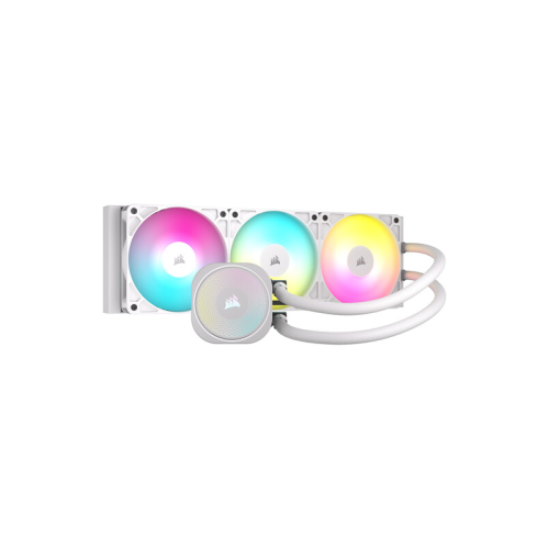Система жидкостного охлаждения/ Water Cooling System Corsair NAUTILUS 360 ARGB (360mm, White, ARGB/ Fans: 3x120mm, 72.8CFM, 36dBA, 1700RPM/ S: 1851, 1700, AM5, AM4)