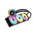 Система жидкостного охлаждения/ Water Cooling System Corsair iCUE LINK H150i RGB (360mm, Black, RGB/ Fans: 3x120mm, 63.1CFM, 37dBA, 2400RPM/Rad thickness 27mm/ S: 1851, 1700, 1200, 115X, AM5, AM4)