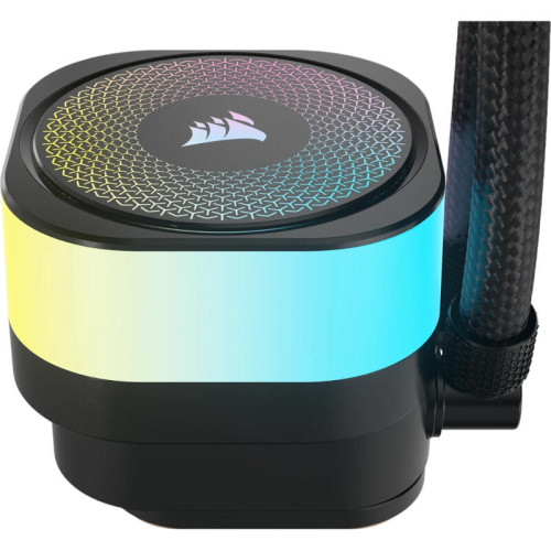 Система жидкостного охлаждения/ Water Cooling System Corsair iCUE LINK TITAN 360 RX RGB (360mm, Black, RGB/ Fans: 3x120mm, 73.5CFM, 36dBA, 2100RPM/ S: 1851, 1700, AM5, AM4)