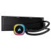 Система жидкостного охлаждения/ Water Cooling System Corsair iCUE LINK H150i RGB (360mm, Black, RGB/ Fans: 3x120mm, 63.1CFM, 37dBA, 2400RPM/Rad thickness 27mm/ S: 1851, 1700, 1200, 115X, AM5, AM4)
