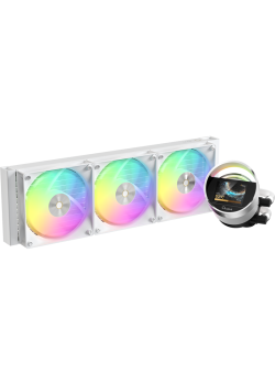 Система жидкостного охлаждения/ Water Cooling System Ocypus Sigma L36 WH ARGB (300W, 360mm, LED, White, ARGB/ Fans: 3x120mm, 73CFM, 2000RPM/ Pump height 99mm, 27dBA, 3100RPM, Rad thickness 27mm/ S: 1851, 1700, 1200, 115X, AM5, AM4)