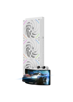 Водяное охлаждение для процессора/ Water Cooling System Thermalright Rainbow Vision 360 Turbo (360mm, LED, White, ARGB/ Fans: 3x120mm, 120.38CFM, 44.7dBA, 3000RPM/ Pump height 86mm, 6400RPM, Rad thickness 27mm/ S: 1700, 1200, 1851, 115X, 2011, 2066, AM5, 