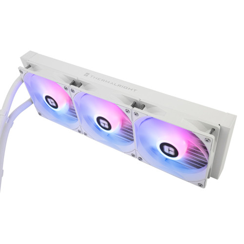 Водяное охлаждение для процессора/ Thermalright Aqua Elite 360 White Argb V3 (360mm, White, ARGB/ Fans: 3x120mm, 66.17CFM, 25.6dBA, 1500RPM/ Pump height 53mm, 23dBA, 3300RPM, Rad thickness 27mm/ S: 1200, 1700, 1851, 2011, 2066, 115X, AM5, AM4)