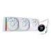 Система жидкостного охлаждения/ Water Cooling System JONSBO TH-360 White (300W, 360mm, LED temp., White, ARGB/ Fans: 3x120mm, 62.4CFM, 37.3dBA, 2400RPM/ Pump height 72mm, 30dBA, 2400RPM, Rad thickness 27mm/ S: 1851, 1700, 1200, 115X, AM5, AM4)
