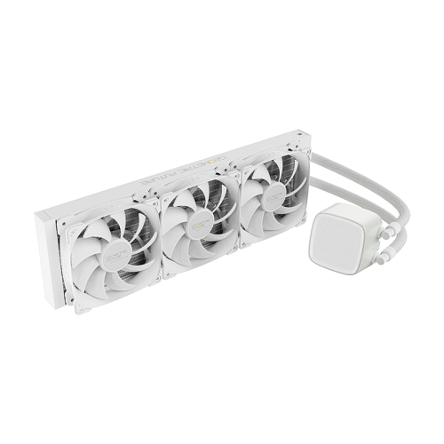 Система жидкостного охлаждения/ Water Cooling System Geometric Future Eskimo Pro 360 (240W, 360mm, ARGB, White/ Fans: 3x120mm, 80.81CFM, 34.2dBA, 2000RPM/ Pump height 54mm, 3200RPM, Rad thickness 27mm/ S: 1851, 1700, 1200, 115X, 2011, 2066, AM5, AM4)