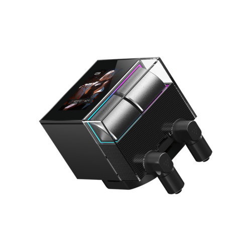 Система охлаждения/ Water Cooling System PCCooler DS360 ARGB Display BK (310W, 360mm, LED, Black, ARGB/ Fans: 3x120mm, 90.56CFM, 39.8dBA, 2500RPM/ Pump height 65mm, 15dBA, 2600RPM, Rad thickness 27mm/ S: 1851, 1700, 1200, 115X, AM5, AM4)