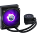 Система охлаждения/ Cooler Master MasterLiquid ML120L V2 RGB (180W, 120mm, RGB, fans: 1x120mm/62CFM/27dBa/1800rpm, 1700/1200/115X/2066/2011-V3/2011/AM5/AM4/AM3/AM3+/AM2/AM2+/FM2/FM2+/FM1)