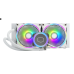 Система охлаждения/ Cooler Master MasterLiquid ML240 Illusion White Edition (210W, 240mm, RGB, fans: 2x120mm/47.2CFM/30dBa/650-1800rpm, 1700/1200/115X/2066/2011-V3/2011/AM5/AM4/AM3/AM3+/AM2/AM2+/FM2/FM2+/FM1)