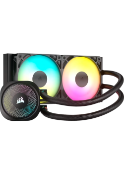Система жидкостного охлаждения/ Water Cooling System Corsair NAUTILUS 240 ARGB (240mm, Black, ARGB/ Fans: 2x120mm, 74.37CFM, 34dBA, 2100RPM/ S: 1851, 1700, AM5, AM4)