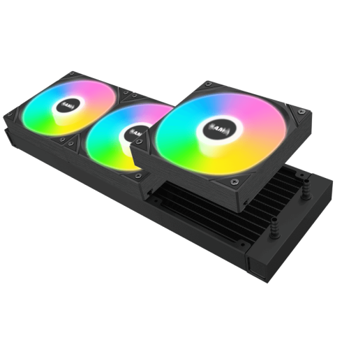 Водяное охлаждение для процессора/ Water Cooling System SAMA L60 Black (360mm, Black, ARGB/ Fans: 3x120mm, 82.79CFM, 29dBA, 2000RPM/ Pump height 52mm, 29dBA, 2500RPM, Rad thickness 27mm/ S: 1851, 1700, 1200, 20XX, 115X, AM5, AM4)