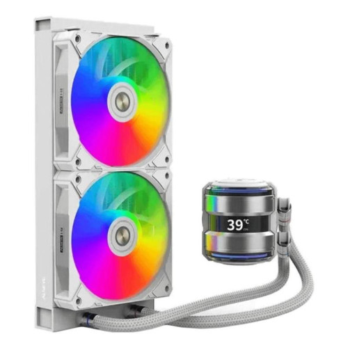 Жидкостная система охлаждения ALSEYE i240-W, Pump dimensions: L70*W70*H52.4 mm Pump speed: 3200RPM±10% Pump bearing: ceramic bearing Water bloack dimensions: 275*120*27mm Interlocking fan dimensions: 120*120*25mm Voltage: DC 12V Current: 0.2A±10% Fan spee