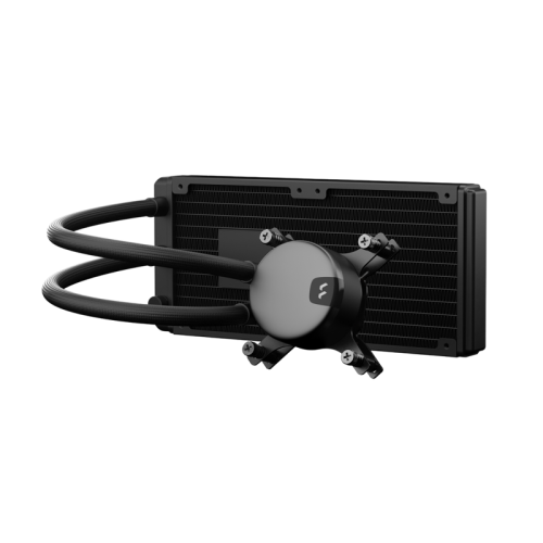 Система жидкостного охлаждения для ПК/ Water Cooling System Fractal Design Lumen S24 V2 RGB (180W, 240mm, Black, ARGB/ Fans: 2x120mm, 56CFM, 33.2dBA, 2000RPM/ Pump height 67mm, 22dBA, 4000RPM, Rad thickness 27mm/ S: 1851, 1700, 1200, 115X, 2011, 2066, AM5