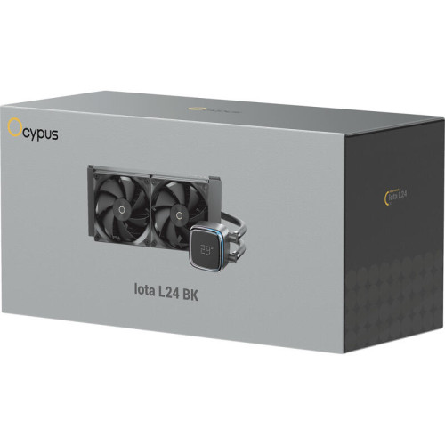 Система жидкостного охлаждения/ Water Cooling System Ocypus Iota L24 BK (280W, 240mm, LED temp, Black, ARGB Pump, Fans: 2x120mm, 77CFM, 2000RPM/ Pump height 65mm, 27dBA, 3100RPM, Rad thickness 27mm/ S: 1851, 1700, 1200, 115X, AM5, AM4) Система жидкостного охлаждения/ Water Cooling System Ocypus Iota L24 BK (280W, 240mm, LED temp, Black, ARGB Pump, Fans: 2x120mm, 77CFM, 2000RPM/ Pump height 65mm, 27dBA, 3100RPM, Rad thickness 27mm/ S: 1851, 1700, 1200, 115X, AM5, AM4)