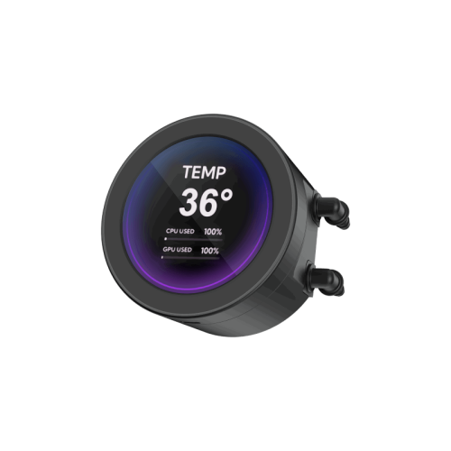 Водяное охлаждение для процессора/ Water Cooling System SAMA Q70 Black (360mm, LED temp., Black, ARGB/ Fans: 3x120mm, 86CFM, 30dBA, 2600RPM/ Pump height 64mm, 30dBA, 2800RPM, Rad thickness 27mm/ S: 1851, 1700, 1200, 20XX, 115X, AM5, AM4)