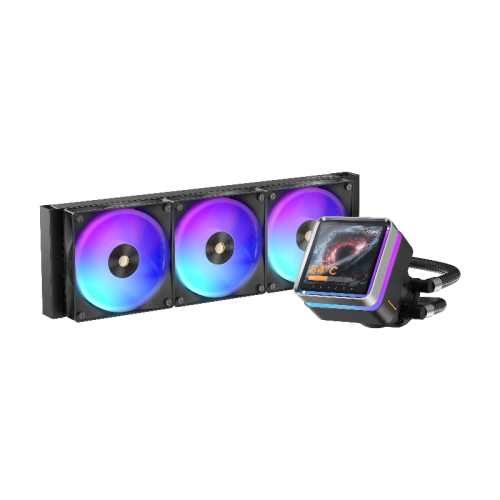 Система жидкостного охлаждения/ Water Cooling System Ocypus Sigma L36 EX BK ARGB (310W, 360mm, LED, Black, ARGB/ Fans: 3x120mm, 36dBA, 88CFM, 2400RPM/ Pump height 99mm, 27dBA, 3100RPM, Rad thickness 27mm/ S: 1851, 1700, 1200, 115X, AM5, AM4)