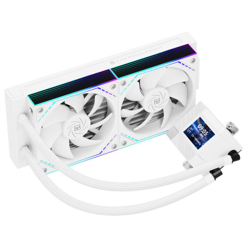 Система жидкостного охлаждения/ Water Cooling System Thermalright Core Matrix 240 Vision (240mm, LED, White, ARGB/ Fans: 2x120mm, 68.9CFM, 28.2dBA, 2000RPM/ Pump height 64.4mm, Rad thickness 27mm/ S: 1700, 1200, 1851, 115X, AM5, AM4)