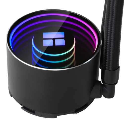 Водяное охлаждение для процессора/ Thermalright Frozen Notte 240 Black Argb V2 (240mm, Black, ARGB/ Fans: 2x120mm, 72.37CFM, 27.7dBA, 2000RPM/ Pump height 54mm, 28dBA, 5300RPM, Rad thickness 27mm/ S: 1200, 1700, 1851, 2011, 2066, 115X, AM2, AM2+, AM3, AM3 Водяное охлаждение для процессора/ Thermalright Frozen Notte 240 Black Argb V2 (240mm, Black, ARGB/ Fans: 2x120mm, 72.37CFM, 27.7dBA, 2000RPM/ Pump height 54mm, 28dBA, 5300RPM, Rad thickness 27mm/ S: 1200, 1700, 1851, 2011, 2066, 115X, AM2, AM2+, AM3, AM3