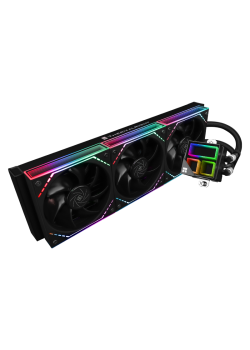 Водяное охлаждение для процессора/ Water Cooling System Thermalright Frozen Infinity 360 (360mm, Black, ARGB/ Fans: 3x120mm, 68.9CFM, 28.2dBA, 2000RPM/ Pump height 60mm, Rad thickness 27mm/ S: 1700, 1200, 1851, 115X, 2011, 2066, AM5, AM4)