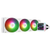 Водяное охлаждение для процессора/ Water Cooling System Thermalright Grand Vision 360 (360mm, LED, White, ARGB/ Fans: 3x120mm, 80.45CFM, 29.4dBA, 2150RPM/ Pump height 72.5mm, 6400RPM, Rad thickness 27mm/ S: 1700, 1200, 1851, 115X, 2011, 2066, AM5, AM4)
