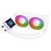 Водяное охлаждение для процессора/ Water Cooling System Thermalright Grand Vision 240 (240mm, LED, White, ARGB/ Fans: 2x120mm, 80.45CFM, 29.4dBA, 2150RPM/ Pump height 72.5mm, 6400RPM, Rad thickness 27mm/ S: 1700, 1200, 1851, 115X, 2011, 2066, AM5, AM4)