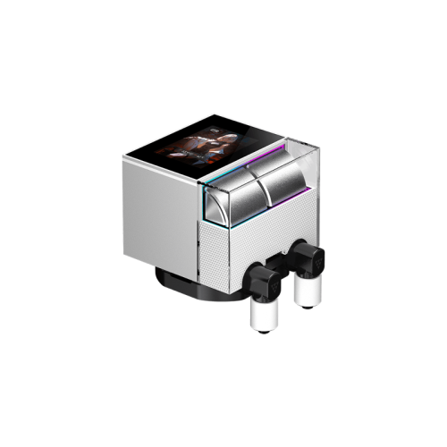 Система охлаждения/ Water Cooling System PCCooler DS360 ARGB Display WH (310W, 360mm, LED, White, ARGB/ Fans: 3x120mm, 90.56CFM, 39.8dBA, 2500RPM/ Pump height 65mm, 15dBA, 2600RPM, Rad thickness 27mm/ S: 1851, 1700, 1200, 115X, AM5, AM4)