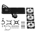 Система жидкостного охлаждения для ПК/ Water Cooling System Fractal Design Lumen S36 V2 RGB (200W, 360mm, Black, ARGB/ Fans: 3x120mm, 56CFM, 33.2dBA, 2000RPM/ Pump height 67mm, 22dBA, 4000RPM, Rad thickness 27mm/ S: 1851, 1700, 1200, 115X, 2011, 2066, AM5