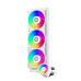 Система охлаждения/ Water Cooling System PCCooler DA360 Pro ARGB WH (300W, 360mm, White, ARGB/ Fans: 3x120mm, 75.8CFM, 33.7dBA, 2200RPM/ Pump height 57mm, 28dBA, 3000RPM, Rad thickness 27mm/ S: 1851, 1700, 1200, 20XX, 115X, AM5, AM4)