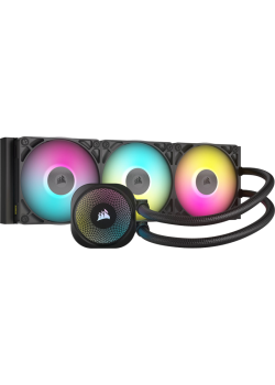 Система жидкостного охлаждения/ Water Cooling System Corsair iCUE LINK TITAN 360 RX RGB (360mm, Black, RGB/ Fans: 3x120mm, 73.5CFM, 36dBA, 2100RPM/ S: 1851, 1700, AM5, AM4)
