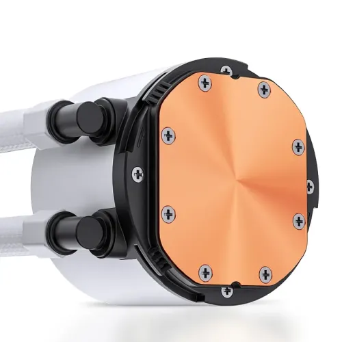 Система жидкостного охлаждения/ Water Cooling System JONSBO TG-360 White (300W, 360mm, White, ARGB/ Fans: 3x120mm, 66.19CFM, 35.4dBA, 1800RPM/ Pump height 72mm, 30dBA, 2400RPM, Rad thickness 27mm/ S: 1700, 1200, 115X, AM5, AM4)