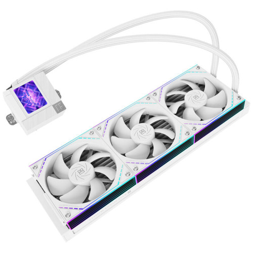 Система жидкостного охлаждения/ Water Cooling System Thermalright Core Matrix 360 Vision (360mm, LED, White, ARGB/ Fans: 3x120mm, 68.9CFM, 28.2dBA, 2000RPM/ Pump height 64.4mm, Rad thickness 27mm/ S: 1700, 1200, 1851, 115X, AM5, AM4)