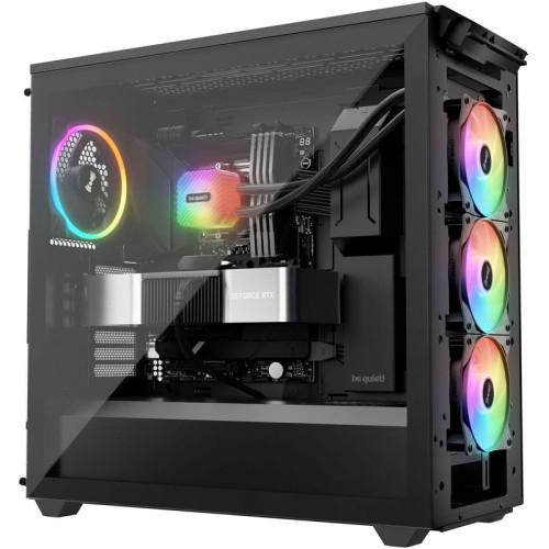 Водяное охлаждение для процессора/ Water Cooling System be quiet! LIGHT LOOP 360mm (250W, 360mm, Black, ARGB/ Fans: 3x120mm, 61.8CFM, 36.8dBA, 2100RPM/ Pump 2900RPM, Rad thickness 27mm/ S: 1851, 1700, 1200, 115X, AM5, AM4)