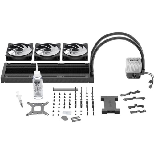 Водяное охлаждение для процессора/ Water Cooling System be quiet! LIGHT LOOP 360mm (250W, 360mm, Black, ARGB/ Fans: 3x120mm, 61.8CFM, 36.8dBA, 2100RPM/ Pump 2900RPM, Rad thickness 27mm/ S: 1851, 1700, 1200, 115X, AM5, AM4)