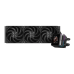 Система охлаждения/ Water Cooling System PCCooler DS360 Display BK (310W, 360mm, LED, Black, ARGB Pump/ Fans: 3x120mm, 90.56CFM, 39.8dBA, 2500RPM/ Pump height 65mm, 15dBA, 2600RPM, Rad thickness 27mm/ S: 1851, 1700, 1200, 115X, AM5, AM4)