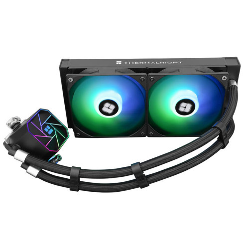 Система жидкостного охлаждения/ Система жидкостного охлаждения Thermalright Aqua Elite Black 240 ARGB V3, 2 вентилятора 120x120 мм, 1500 об/мин, 25.6 дБ, 66.17 CFM, 4-pin PWM + 3-pin 5V ARGB (Addressable RGB), black Система жидкостного охлаждения/ Система жидкостного охлаждения Thermalright Aqua Elite Black 240 ARGB V3, 2 вентилятора 120x120 мм, 1500 об/мин, 25.6 дБ, 66.17 CFM, 4-pin PWM + 3-pin 5V ARGB (Addressable RGB), black