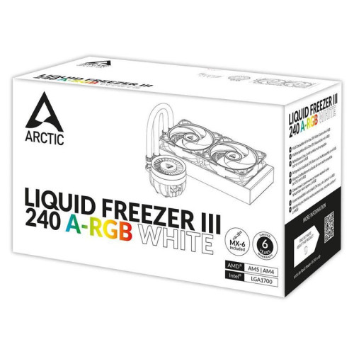 Жидкостная система охлаждения Arctic Cooling Arctic Liquid Freezer III-240 A-RGB White Multi Compatible All-In-One CPU Water Cooler  (ACFRE00150A)