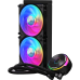 Система охлаждения/ Cooler Master MasterLiquid PL240 Flux (240W, 240mm, ARGB, fans:2x120mm/72.37CFM/32dBa/2300rpm, 1700/1200/115X/2066/2011-V3/2011/AM5/AM4/AM3/AM3+/AM2/AM2+/FM2/FM2+/FM1/TR4)