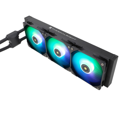 Водяное охлаждение для процессора/ Thermalright Frozen Notte 360 Black Argb V2 (360mm, Black, ARGB/ Fans: 3x120mm, 72.37CFM, 27.7dBA, 2000RPM/ Pump height 54mm, 28dBA, 5300RPM, Rad thickness 27mm/ S: 1200, 1700, 1851, 2011, 2066, 115X, AM2, AM2+, AM3, AM3 Водяное охлаждение для процессора/ Thermalright Frozen Notte 360 Black Argb V2 (360mm, Black, ARGB/ Fans: 3x120mm, 72.37CFM, 27.7dBA, 2000RPM/ Pump height 54mm, 28dBA, 5300RPM, Rad thickness 27mm/ S: 1200, 1700, 1851, 2011, 2066, 115X, AM2, AM2+, AM3, AM3