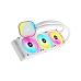 Система жидкостного охлаждения/ Water Cooling System Corsair iCUE LINK H150i RGB (360mm, White, RGB/ Fans: 3x120mm, 63.1CFM, 37dBA, 2400RPM/Rad thickness 27mm/ S: 1851, 1700, 1200, 115X, AM5, AM4)