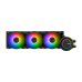 Система жидкостного охлаждения/ Water Cooling System MSI MAG CORELIQUID E360 (325W, 360mm, Black, ARGB/ Fans: 3x120mm, 75.04CFM, 32.5dBA, 1800RPM/ Pump 20dBA, 3000RPM, Rad thickness 27mm/ S: 1851, 1700, 1200, 115X, AM5, AM4, TR4,sTRx4)