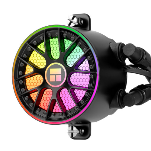 Система жидкостного охлаждения/ Water Cooling System Thermalright Aqua Elite 240 V6 (240mm, Black, ARGB/ Fans: 2x120mm, 70.84CFM, 29.8dBA, 2000RPM/ Pump height 53.5mm, 2800RPM, Rad thickness 27mm/ S: 1700, 1200, 1851, 115X, AM5, AM4)