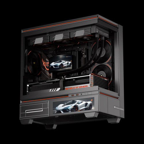 Водяное охлаждение для процессора/ Water Cooling System Thermalright Rainbow Vision 360 Turbo (360mm, LED, Black, ARGB/ Fans: 3x120mm, 120.38CFM, 44.7dBA, 3000RPM/ Pump height 86mm, 6400RPM, Rad thickness 27mm/ S: 1700, 1200, 1851, 115X, 2011, 2066, AM5, Водяное охлаждение для процессора/ Water Cooling System Thermalright Rainbow Vision 360 Turbo (360mm, LED, Black, ARGB/ Fans: 3x120mm, 120.38CFM, 44.7dBA, 3000RPM/ Pump height 86mm, 6400RPM, Rad thickness 27mm/ S: 1700, 1200, 1851, 115X, 2011, 2066, AM5,