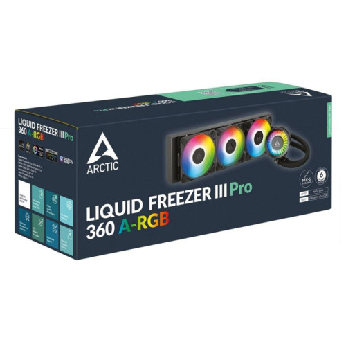 Жидкостная система охлаждения Arctic Cooling Liquid Freezer III Pro 360 ARGB  Multi Compatible  All-In-One CPU Water Cooler  (ACFRE00184A)