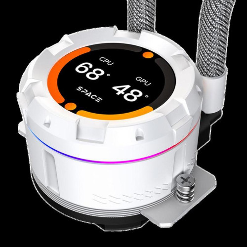 Жидкостная система охлаждения ID-Cooling SL240 XE WHITE /LCD SCREEN /300W /all Intel /all AMD